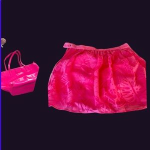 Lilly Pulitzer Pink Skirt Lined Puffy